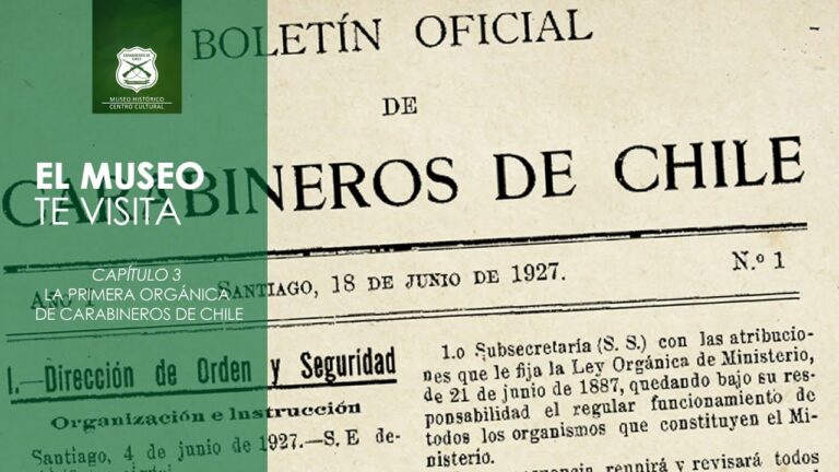 La primera orgánica de Carabineros de Chile