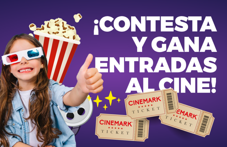 ¡Contesta y gana entradas al cine!
